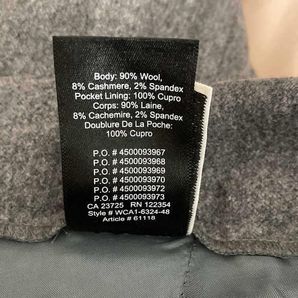 BABATON grey wool cashmere pants size 6 - Picture 7 of 8